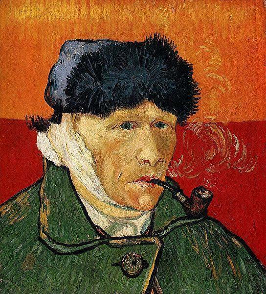 Vincent Van Gogh Self Portrait with Bandaged Ear and Pipe China oil painting art